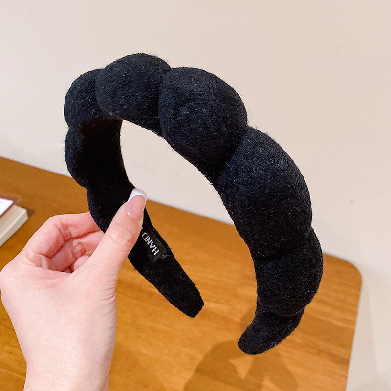 Wholesale Braided high top face wash makeup headband